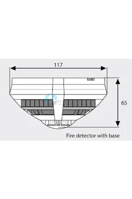 802383 IQ8 Flaş Lambalı O2T/F Dedektörü, ESSER by Honeywell